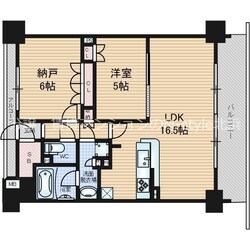 クレヴィア大阪同心ウエストの物件間取画像